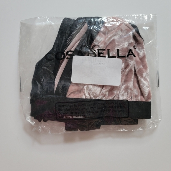 Cosabella Bisou Mandorla Crushed Velvet Bralette New Size M - Picture 10 of 11